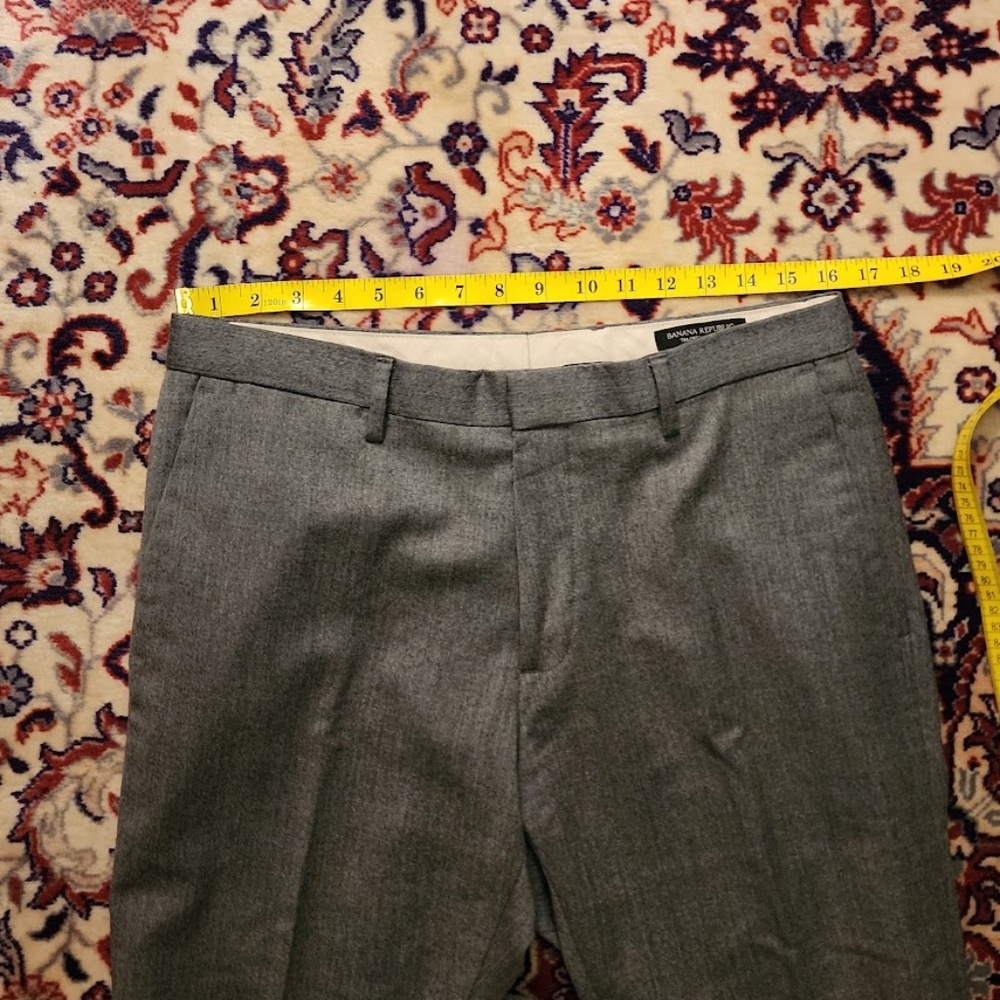 Banana Republic Wool Grey Trousers 32 - Picture 7 of 7